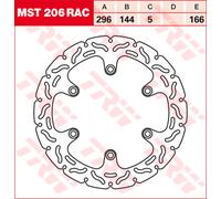 TRW Racing front brake discs, with ABE FRONT, MST206RAC FIXED
