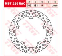 TRW Racing front brake discs, with ABE FRONT, MST239RAC FIXED
