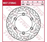 TRW Racing front brake discs, with ABE