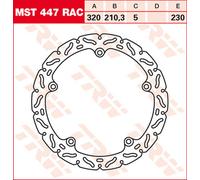 TRW Racing front brake discs, with ABE FRONT, MST447RAC FIXED