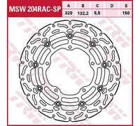 TRW Racing front brake discs, with ABE FRONT, MSW204RAC FLOATING