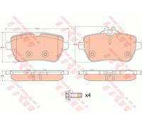 TRW Rear Brake Pad Set for Mercedes Benz S500 Maybach 4.7 Dec 2014 to Dec 2017