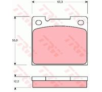 TRW Rear Brake Pad Set for Volvo S70 2435cc B5252FS 2.5 Jan 1997 to Jan 2000