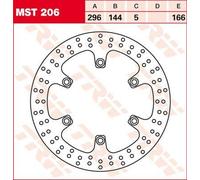 TRW Lucas Brake Disc MST206 296mm Front Set Silver