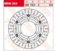 TRW Round Floating Brake Disc For BMW F 650 GS (800cc) 2008-2012 Front