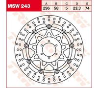 TRW Round Floating Brake Disc For Honda CB600F 2000-2006 Front