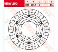 Motorcycle Brake Disc 300mm MSW253 TRW Set Genuine Top Quality Guaranteed New