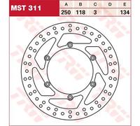 Trw Round Kawasaki Klx 400 R 2004 Front Brake Disc