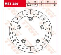 Trw Round Suzuki Gsf 1200 Bandit 06 Rear Brake Disc