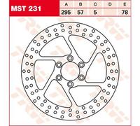 Motorcycle Brake Disc 295mm MST231 TRW Set Genuine Top Quality Guaranteed New
