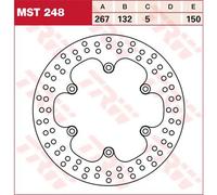 Motorcycle Brake Disc 267mm MST248 TRW Set Genuine Top Quality Guaranteed New