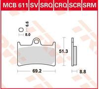 TRW SCR Sintered Race Brake Pads For Yamaha YZF-R1 1000 1998-2006 Rear