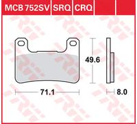 Trw Kawasaki Z 900 19 Front Brake Pads Black
