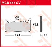 TRW MCB856TRQ Brake pad set
