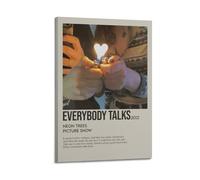TRWHRYERYRH Everybody Talks Posters Aesthetic Wall Art Decorative Painting Poster Decor Vintage Canvas for Living Room Bed Room 16x24inch(40x60cm) Frame-style