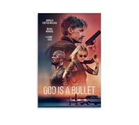 TRWHRYERYRH God Is A Bullet Posters Aesthetic Wall Art Decorative Painting Poster Decor Vintage Canvas for Living Room Bed Room 24x36inch(60x90cm) Unframe-style
