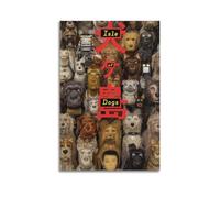 TRWHRYERYRH Isle of Dogs Movie Posters Aesthetic Wall Art Decorative Painting Poster Decor Vintage Canvas for Living Room Bed Room 16x24inch(40x60cm) Unframe-style