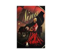 TRWHRYERYRH Nina Simone Posters Aesthetic Wall Art Decorative Painting Poster Decor Vintage Canvas for Living Room Bed Room 12x18inch(30x45cm) Unframe-style