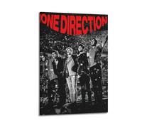 TRWHRYERYRH One Direction Posters Aesthetic Wall Art Decorative Painting Poster Decor Vintage Canvas for Living Room Bed Room 24x36inch(60x90cm) Frame-style