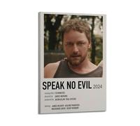TRWHRYERYRH Speak No Evil Posters Aesthetic Wall Art Decorative Painting Poster Decor Vintage Canvas for Living Room Bed Room 12x18inch(30x45cm) Frame-style