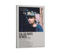 TRWQEVQWEG Salad Days Demos by Mac DeMarco Poster Canvas Cover Wall Art Print Aesthetic Poster Modern Art Painting for Living Room 12x18inch(30x45cm) Frame-style