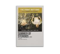 TRWQEVQWEG Summer Of Steroids By The Front Bottoms Poster Canvas Cover Wall Art Print Aesthetic Poster Modern Art Painting for Living Room 24x36inch(60x90cm) Unframe-style