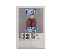 TRWQEVQWEG What You See Is What You Get by Luke Bryan Poster Canvas Cover Wall Art Print Aesthetic Poster Modern Art Painting for Living Room 24x36inch(60x90cm) Unframe-style