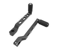 TRWWFEXO Gear Shifter Lever Motorcycle CNC Black Defiance Heel Toe Shift Levers Pedals for Touring for Road Street Glide for Roadking for Softail FLHX FLHR FLHT FLTR