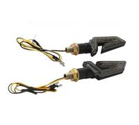 TRWWFEXO motorcycle turn indicator 1 Pair Universal Motorcycle LED Turn Signal Light Amber Blade Lamp Indicator Blinker Flashing Moto For