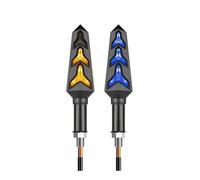 TRWWFEXO motorcycle turn indicator Motorcycle Turn Signal LED Lights Sequential Flowing Water Flash Indicator Lamp 10mm Dual color Light