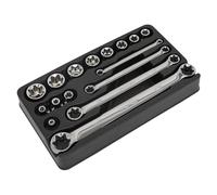 TRX-Star 3/8"Sq Drive Socket & Spanner Set 16pc - Sealey AK61801 New