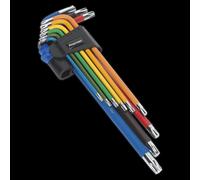 Sealey Trx-Star Key Set AK7194 9pc Colour-Coded Extra-Long