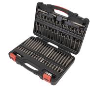 TRX-Star/Security TRX-Star/Hex/Ribe/Spline Bit Set 74pc 3/8" & 1/2"Sq Drive -