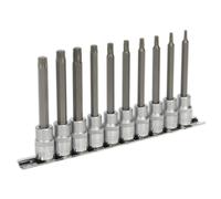 TRX-Star Socket Bit Set 10pc 3/8"Sq Drive 100mm - Sealey AK6236 New