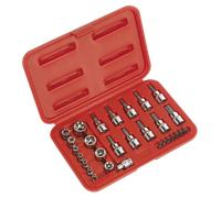 TRX-Star Socket & Security Bit Set 29pc 1/4"Sq & 3/8"Sq Drive - Sealey AK6193 N