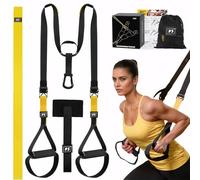 Trx Suspension Trainer Home,Adjustable Trx Bands,Sling Trainer Set Suitable for Indoor & Outdoor Workout,Gym Equipment for Home with Door Anchor,Attachment Carry Bag,Exercise Instructions for Homegym