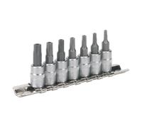 TRX-TS Security Socket Bit Set 7pc 1/4"Sq Drive - Sealey SX106 New