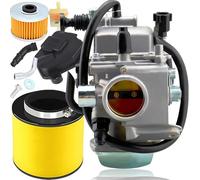 TRX300 Carburetor for Honda FourTrax 300 1988-2000 with Air Oil Filter | Includes the carburetor, air filter, oil filter, fuel filter and gasket shown in the main image shown in the main image