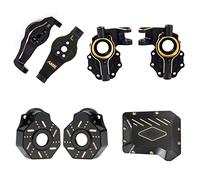 TRX4 Brass C-Hubs Caster Blocks Diff Cover Brass Front Axle Counter Weight for 1/10 RC Crawler TRX6 TRX4 Upgrade Parts (D 4-in-1)