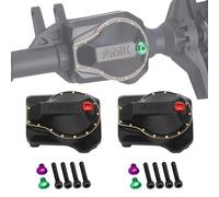 TRX4 Brass Diff Cover, Front and Rear Axle Housing Covers with Oil Fill Hole for 1/10 RC Crawler Car TRX4 Upgrade Parts (2 Pcs)