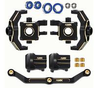 TRX4M Brass Weight with RC Car Bearing Kit, Blocks Knuckle Axle Cover Diff Cover Steering Link for 1/18 RC Car TRX4M Upgrade Parts RC Crawler (TRX4M Brass Weight 5IN1)