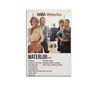 TRXU ABBA WATERLOO Poster Album Cover Music Posters for Bedroom Aesthetic Poster Decorative Painting Canvas Wall Art Living Room Posters Bedroom Painting 16x24inch(40x60cm) Unframe-style