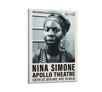 TRXU Nina Simone 3 Poster Album Cover Music Posters for Bedroom Aesthetic Poster Decorative Painting Canvas Wall Art Living Room Posters Bedroom Painting 08x12inch(20x30cm) Frame-style