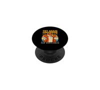Try Again Tomorrow Fox Resilience Motivational Quote PopSockets Adhesive PopGrip