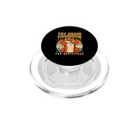 Try Again Tomorrow Fox Resilience Motivational Quote PopSockets PopGrip for MagSafe