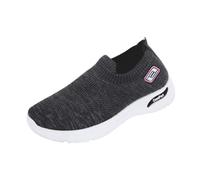 Try Before You Buy Ladies Trainers Wide Fit Wedge Walking Sneakers Casual Fashion Non Slip Walking Shoes Lightweight Low Top Lace Up Slip on Orthopedic Shoes for Women Black 6