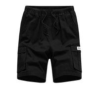 Try Before You Buy Mens Mens Cargo Shorts Combat Multi Pocket Fashion Elasticated Waist Plain Lightweight Relaxed Casual Sports Shorts Plus Size Board Pants Men's Summer Boardclothings