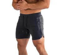 Try Before You Buy Mens Mens Gym Shorts with Zip Pockets Casual Quick-Dry Regular Plain Lightweight Sports Shorts Drawstring Straight Easy Care Board Pants Men's Summer Boardclothings