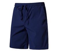 Try Before You Buy Mens Mens Regular Fit Rogging Shorts with Pockets Elastic Waistband and Drawstring Summer Casual Baggy Elasticated Waist Plus Board Pants Men's Summer Boardclothings