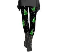 Try Before You Buy Sport Leggings for Women UK Women's Christmas Day Autumn and Winter Leggings Artistic Printed Soft Stretchy Pants Seamless Leggings Crazy Yoga Leggings Green